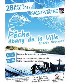 PÊCHE DE L’ÉTANG DE LA VILLE – 28 OCTOBRE 2017