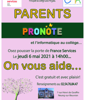 Atelier «Pronote» reporté au 6 mai