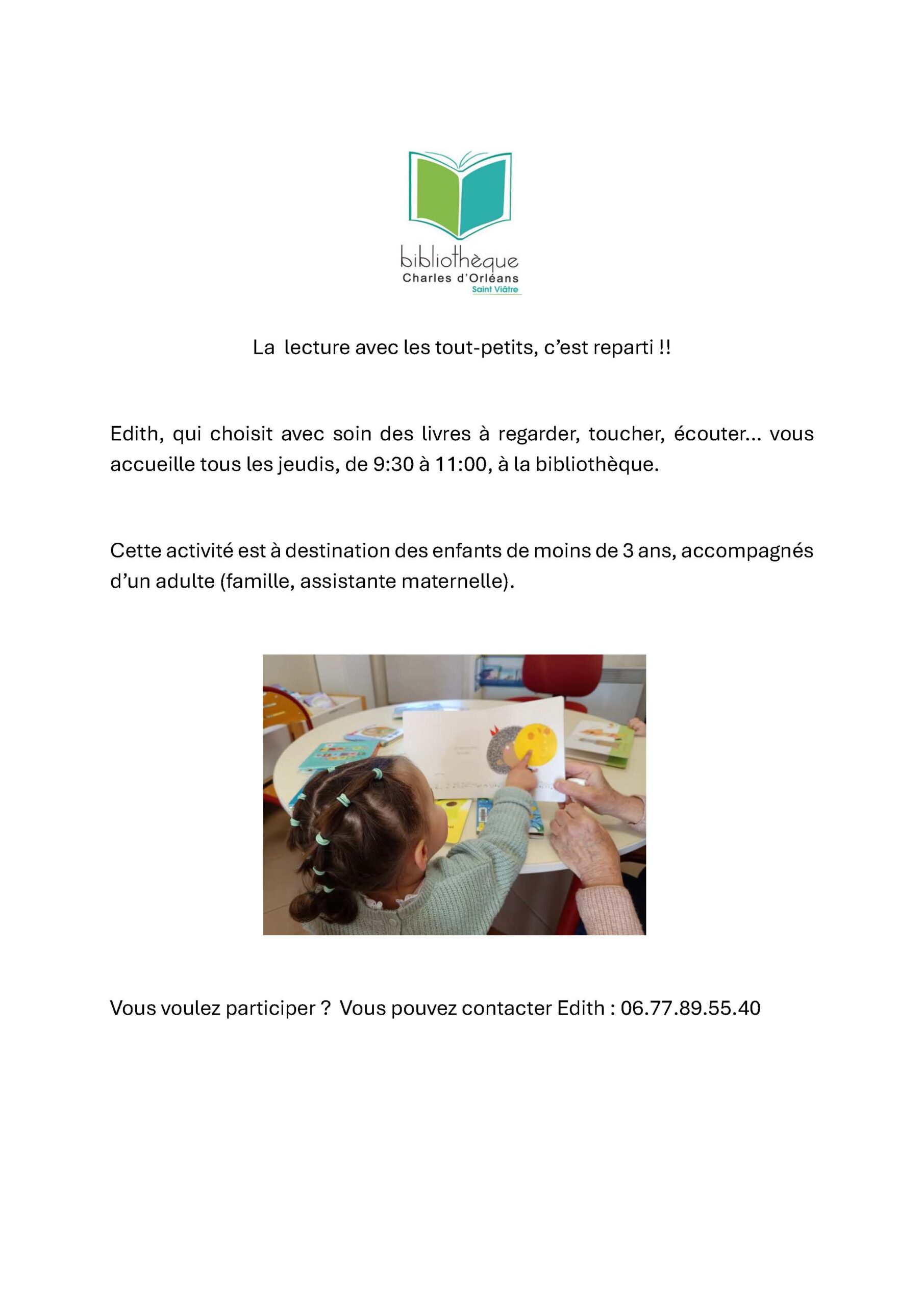 Lecture pour les tous petits